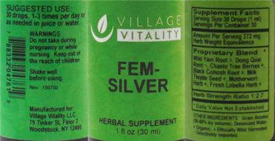 Photo of the Village Vitality Fem-Silver label