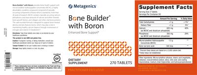 Photo of the Metagenics Bone Builder with Boron label