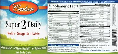 Photo of the Carlson Super 2 Daily label