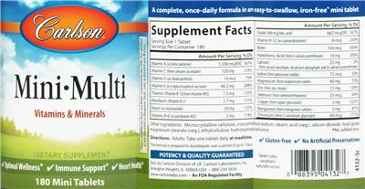 Photo of the Carlson Mini-Multi label