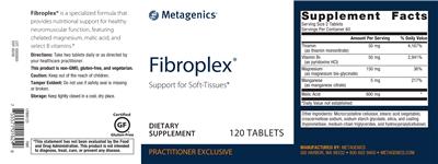 Photo of the Metagenics Fibroplex label