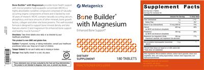 Photo of the Metagenics Bone Builder with Magnesium label