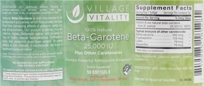 Beta-Carotene 25,000 IU