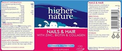 Photo of the Higher Nature Nails & Hair label
