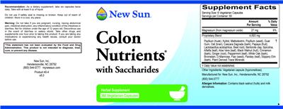 Label of Colon Nutrients