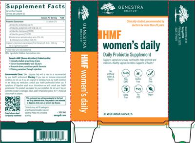 Photo of the Genestra Brands HMF Women's Daily label