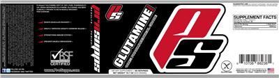 Photo of the PS ProSupps Glutamine 300 label