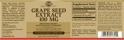 Grape Seed Extract 100 mg