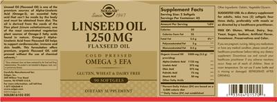 Linseed Oil 1250 mg