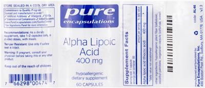 Alpha Lipoic Acid 400 mg