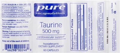 Taurine 500 mg