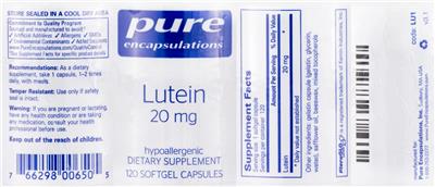 Lutein 20 mg