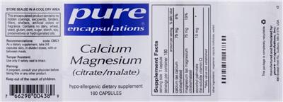 Calcium Magnesium (Citrate/Malate)