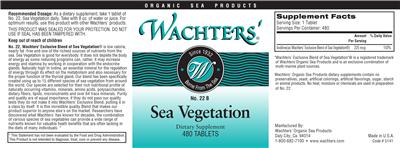 Photo of the Wachters' No. 22 B Sea Vegetation label