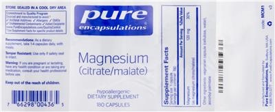 Magnesium (Citrate/Malate)