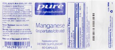 Manganese (Aspartate/Citrate)