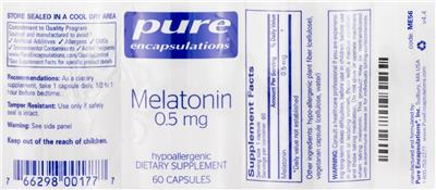 Melatonin 0.5 mg