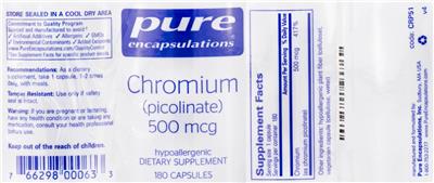 Chromium (Picolinate) 500 mcg