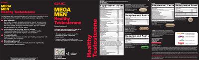 Photo of the GNC Mega Men Circulatory Health label