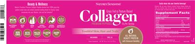 Photo of the Nature's Sunshine Collagen Unflavored label