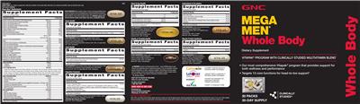 Photo of the GNC Mega Men Muscle Protein Synthesis label