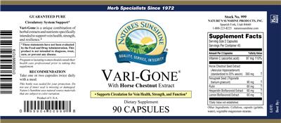 Photo of the Nature's Sunshine Vari-Gone label