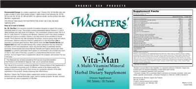Photo of the Wachters' No. 50 Vita-Man label