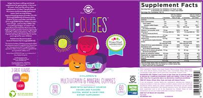 U-Cubes Children's Multi-Vitamin and Mineral Gummies