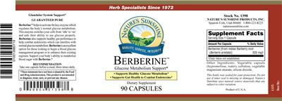 Photo of the Nature's Sunshine Berberine label