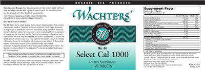 Photo of the Wachters' No. 64 Select Cal 1000 label