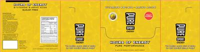 Photo of the Pure Sport Energy Fruit Punch label