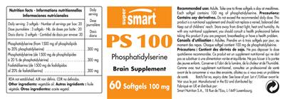 Photo of the SuperSmart PS 100 100 mg label