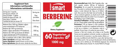 Photo of the SuperSmart Berberine 1000 mg label