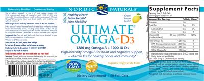 Ultimate Omega-D3 Lemon