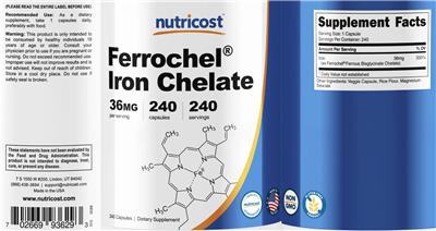 Ferrochel Iron Chelate 36 mg
