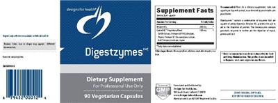 Photo of the Designs for Health Digestzymes label