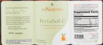 Photo of the ecoNugenics PectaSol-C label