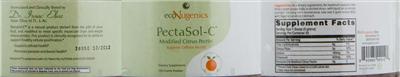 Photo of the ecoNugenics PectaSol-C label