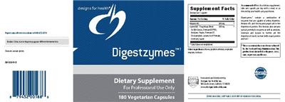 Photo of the Designs for Health Digestzymes label