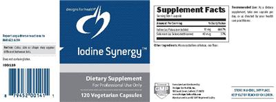 Photo of the Designs for Health Iodine Synergy label