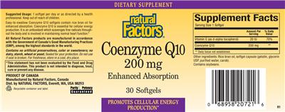 Coenzyme Q10 200 mg
