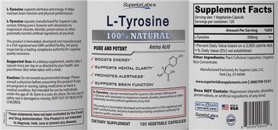 Photo of the SuperiorLabs L-Tyrosine label