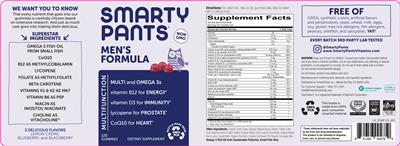 Photo of the SmartyPants Men's Formula label