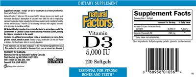 Vitamin D3 5,000 IU