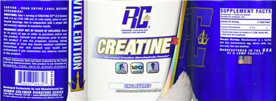Photo of the RC Ronnie Coleman Signature Series Creatine XS Unflavored label