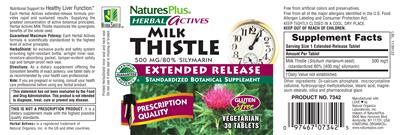 Milk Thistle 500 mg Extended Release