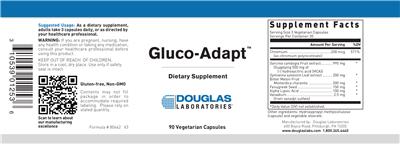 Photo of the Douglas Laboratories Gluco-Adapt label