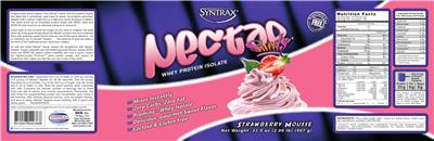 Photo of the Syntrax Nectar Sweets Strawberry Mousse label