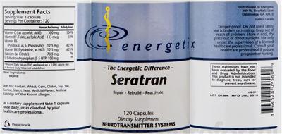 Photo of the Energetix Seratran label