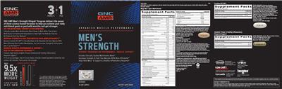 Photo of the GNC AMP Advanced Muscle Performance Creatine HCL 189 label